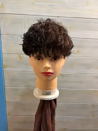 パーマ 韓国風ショート 募集SHOKIのヘアスタイル