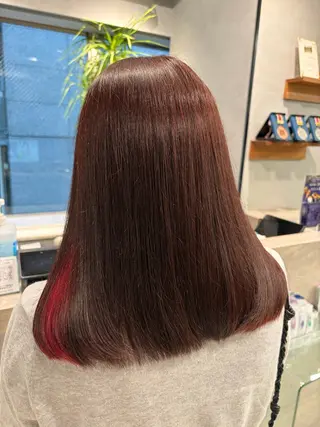 ミディアム カラー ブリーチ✨/似合わせ カラー🎀/Yuzuのヘアスタイル