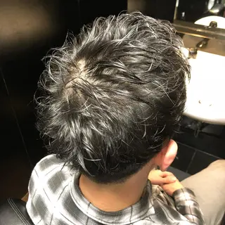 ショート パーマ メンズ 木村 りきのヘアスタイル