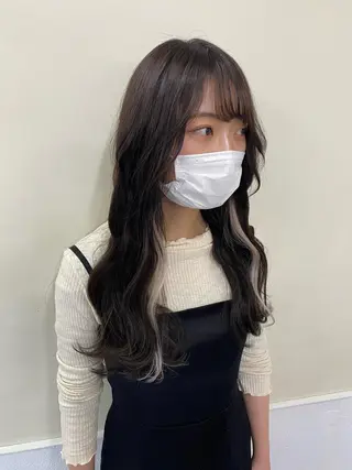 カラー レイヤーウルフ エクステ磯部のヘアスタイル