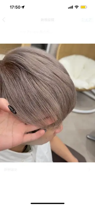 カラー メンズ 佃 優音のヘアスタイル