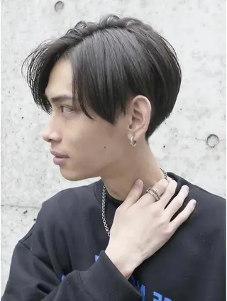 ミディアム メンズ ヒロ銀座 石川 昂のヘアスタイル