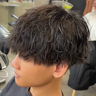ミディアム パーマ ヘアアレンジ メンズ fifth 石川 凪のヘアスタイル