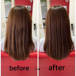 ミディアム 岸本 友子のヘアスタイル