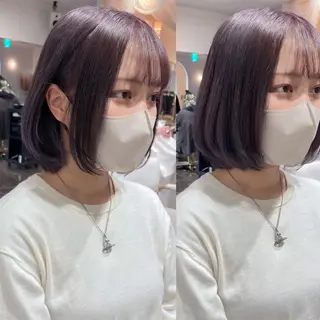 ミディアム カラー miyu /トレンド カラー×艶髪のヘアスタイル