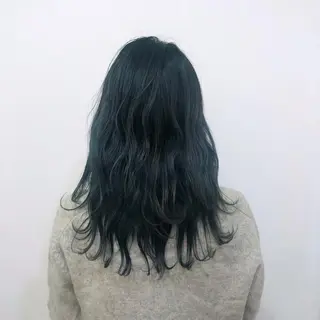ロング カラー 酸性縮毛矯正🧴韓国 レイヤー/髪質改善のヘアスタイル