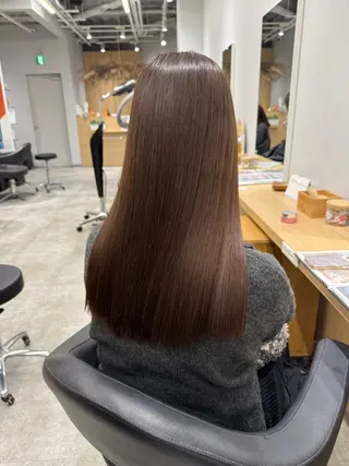 ロング カラー 巻ける髪質改善🫧ハ イライト/永田汰伊智のヘアスタイル