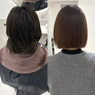ショート 髪質改善 縮毛矯正/ レイヤー/銀座/本木のヘアスタイル