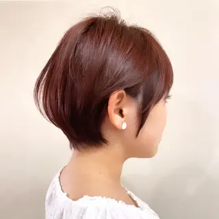 ショート カラー 京都大人女性ショート 徒歩1分/秋山のヘアスタイル
