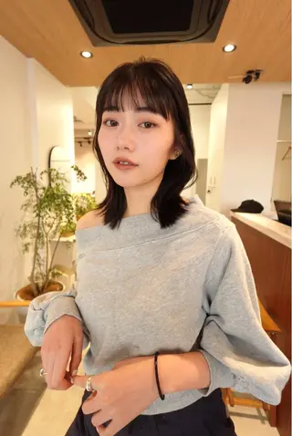 ミディアム K-two谷町❄️ hinaのヘアスタイル