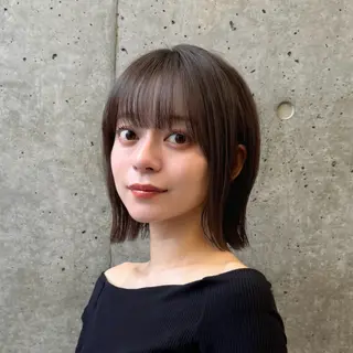 ショート カラー 顔周り✂️透明感 レイヤー/みっきーのヘアスタイル