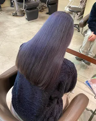 ロング ウチダ ユウヤのヘアスタイル