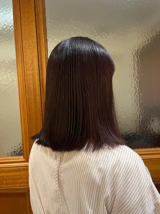 ショート カラー mana/艶カラー /酸性ストレートのヘアスタイル