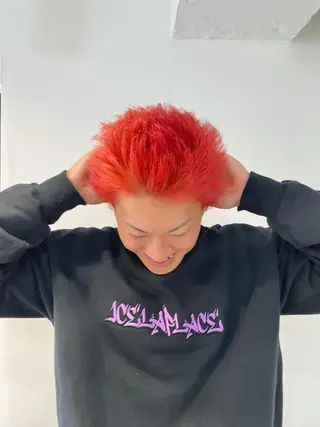 ショート カラー メンズ HIBIKI/原宿 ハッシュカット🪄のヘアスタイル