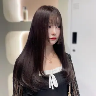 ロング カラー RAIRA 福岡韓国ヘア‧₊˚✧のヘアスタイル