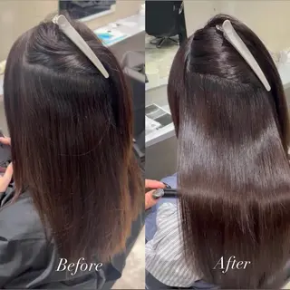セミロング 髪質改善×透明感× 艶髪🥀HIYORIのヘアスタイル
