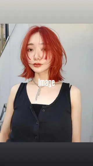 ショート カラー マ ナのヘアスタイル