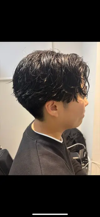 ショート パーマ メンズ e i🪼のヘアスタイル