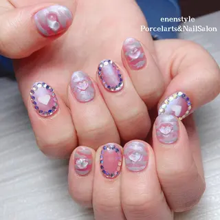 ミディアム ネイル 🐾enen style 🐾のネイルデザイン