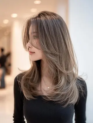 セミロング 艶髪診断で絶対綺麗✨ お悩み解決✨京谷宥✨のヘアスタイル