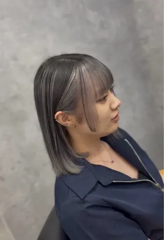 ミディアム カラー はやと【エクステ ×ブリーチ特化】のヘアスタイル