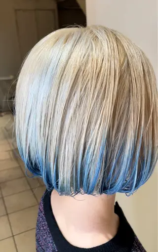 ショート カラー NINE+/代表 ブリーチ特化型サロンのヘアスタイル