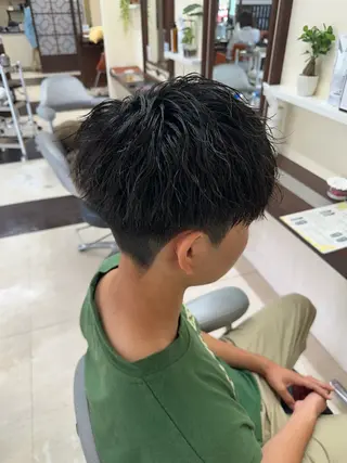 ショート カラー パーマ メンズ 成田No.1 メンズヘア/清和武虎のヘアスタイル