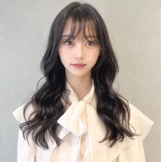 セミロング パーマ 韓国hair ·͜· watanabeのヘアスタイル