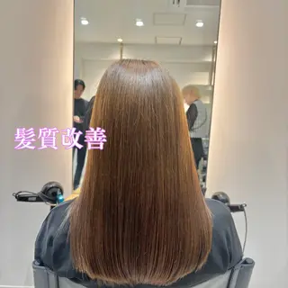 セミロング カラー パーマ/髪質改善 【榎本千夏】のヘアスタイル