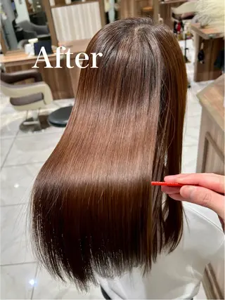 ロング 🍁髪質改善カラー/ 縮毛矯正/谷口雄太のヘアスタイル