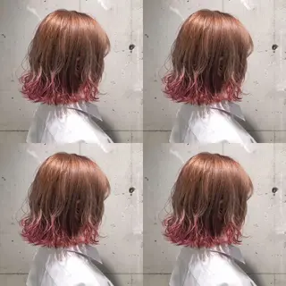 ミディアム カラー エフェクトブリーチ 🌟前澤啓太朗のヘアスタイル