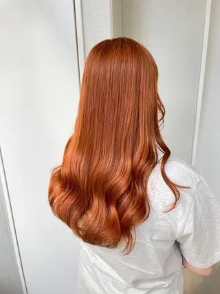 ロング カラー ヘアアレンジ 艶カラー✨縮毛矯正✨ 翁長孝輔のヘアスタイル