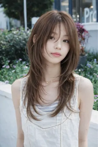 ロング 【大宮】一日限定 ハイレイヤーカットのヘアスタイル