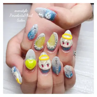 ミディアム ネイル 🐾enen style 🐾のネイルデザイン