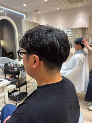 パーマ メンズ パーマ/レイヤー かどたはるなのヘアスタイル