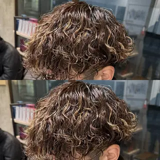パーマ メンズ 似合わせ 鈴木俊輔のヘアスタイル