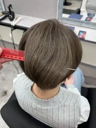 ショート カラー ダブルカラー メンズパーマ大成のヘアスタイル