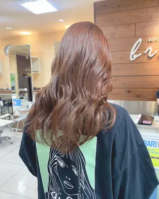 ロング レイヤー/艶髪カラー 森本くるみのヘアスタイル