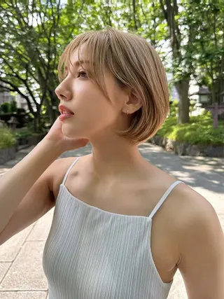 ショート 縮毛矯正/レイヤー taiga🧡のヘアスタイル