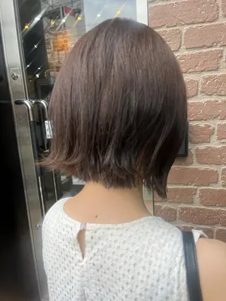 ミディアム カラー 久木原 ゆりのヘアスタイル