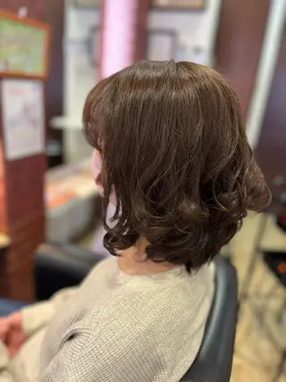 ミディアム カラー 織田 英之のヘアスタイル