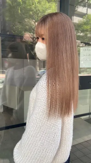 ロング RURI韓国ボブ 🇰🇷タッセルボブのヘアスタイル