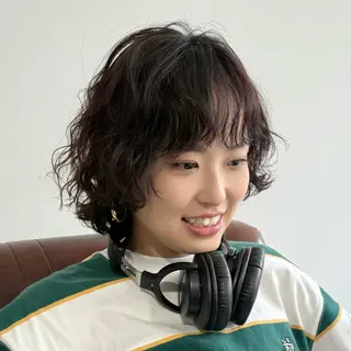 ショート パーマ レイヤーカット/ボブ /春日井🍏鵜飼元喜のヘアスタイル