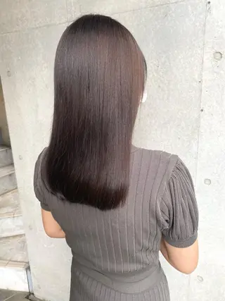 ミディアム カラー モテ前髪 タゴメ シンヤのヘアスタイル