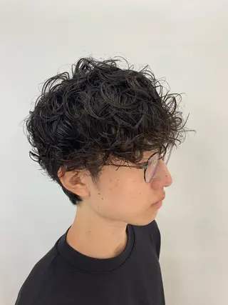 パーマ メンズ メンズ特化フェード パーマ小林裕史のヘアスタイル