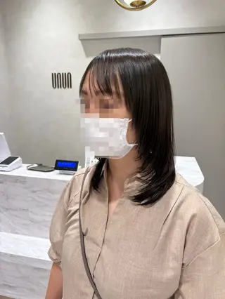 ミディアム カラー レディース募集中🎀 陸 愛夏のヘアスタイル