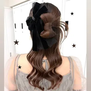 ヘアアレンジ 艶カラー⋆ヘアセット ⋆エクステ⋆みゆ🌼のヘアスタイル