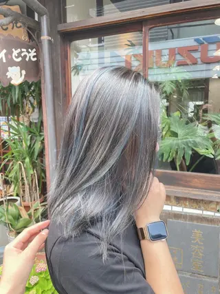 セミロング カラー Hikari /京都駅美容室のヘアスタイル