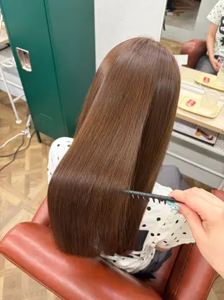 ロング 髪質改善×韓国風/小 顔レイヤー/早瀬櫻子のヘアスタイル