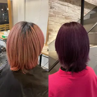 セミロング カラー ✄PARIS秋葉原 田頭拓也⭐のヘアスタイル